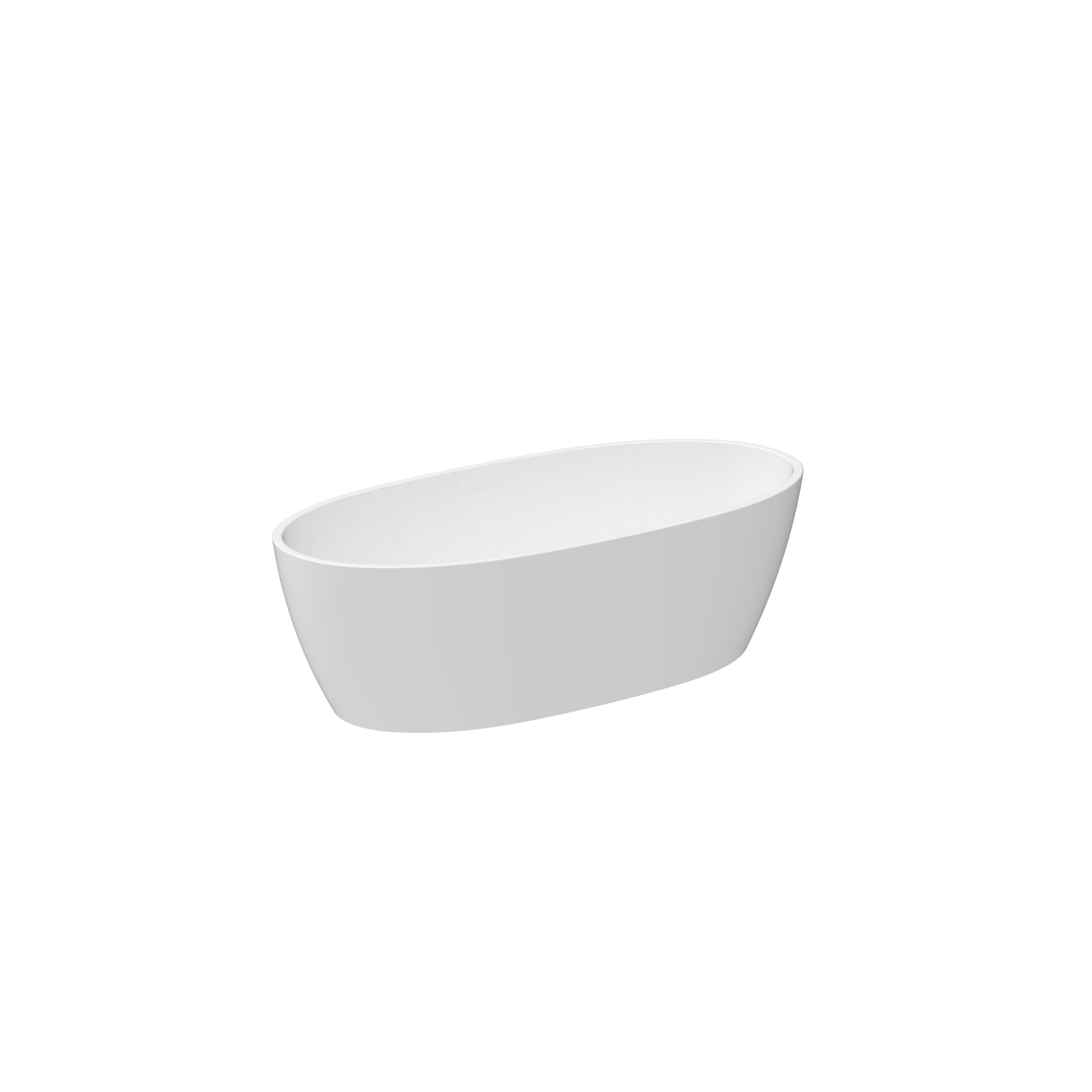 Milano Oval Freestanding Bath 1700 Matt White