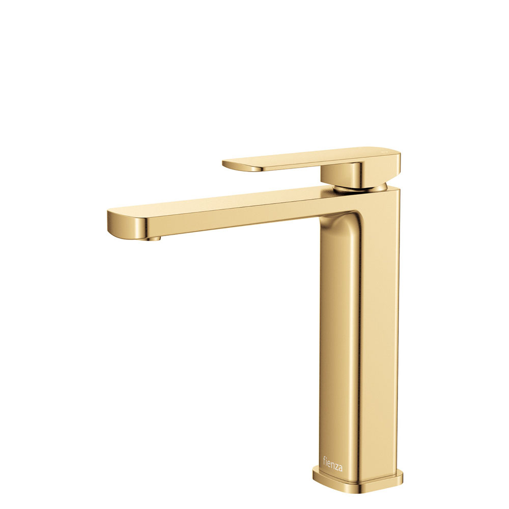 Tono Medium Basin Mixer Brushed Gold